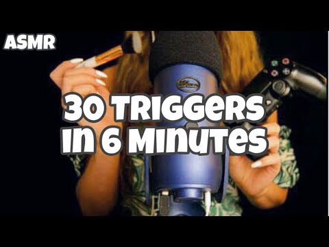 30 Triggers in 6 Minutes ASMR