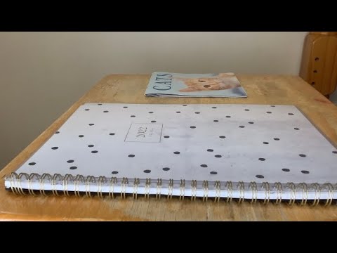ASMR Tearing Out Old Calendar/Planner Pages | Paper Tearing/Paper Ripping (No Talking)