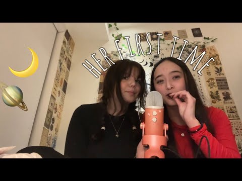 my friend tries asmr