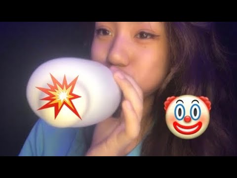 ASMR ~ Blowing And Deflating Ballons (Balloon Popping)