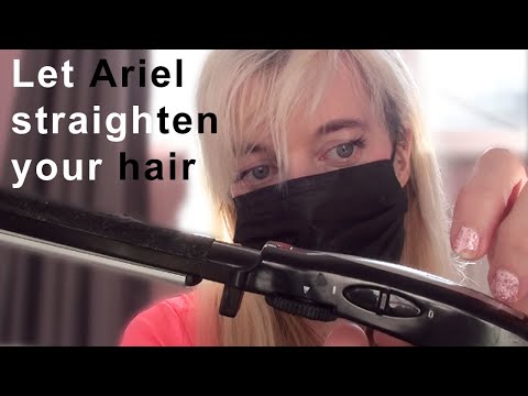 Let Ariel straighten your hair #asmr