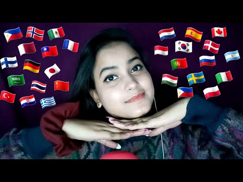 ASMR Whispering "I'm Happy" in 25++ Different Languages