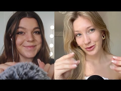 Positive Affirmations ASMR collab with @FreyaASMR 💜 (soft whispers, mouth sounds)