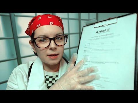 Anesthesia questionnaire before surgery medical doctor role play (Soft spoken ASMR)