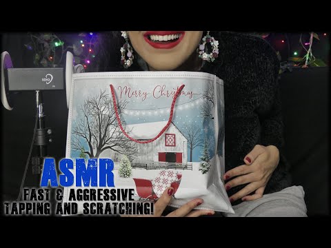 Fast & Aggressive ASMR | Tapping and Scratching⚡ #Christmasgifts  ✨💤