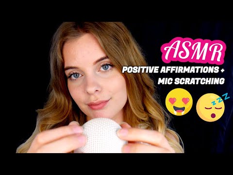 [ASMR] Closeup Whispered Positive Affirmations + Mic Scratching (For When You’re Sad / Unmotivated)