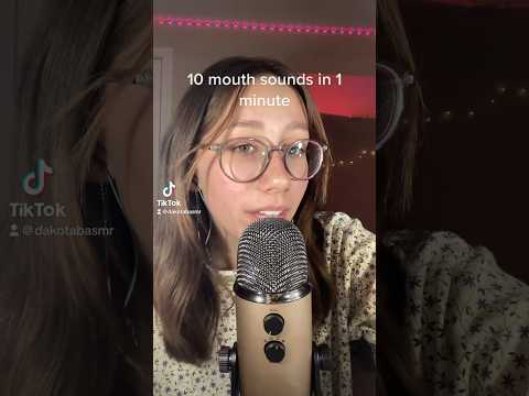 ASMR | 10 mouth sounds in one minute #asmr