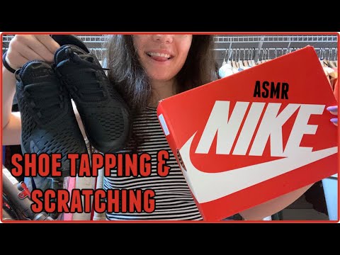 ASMR | shoe tapping and scratching | Nike Air Max 270 unboxing | tingly