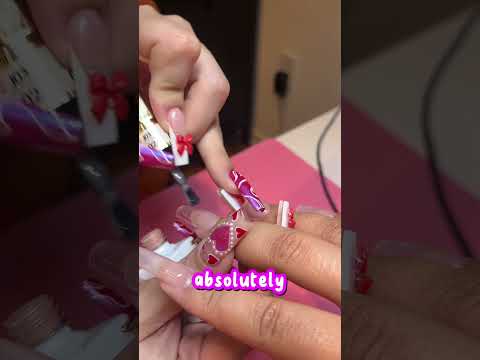Nails by PNK on Instagram!😍❤️ #asmr #satisfying #squish #asmrtingles #nails #hellokitty