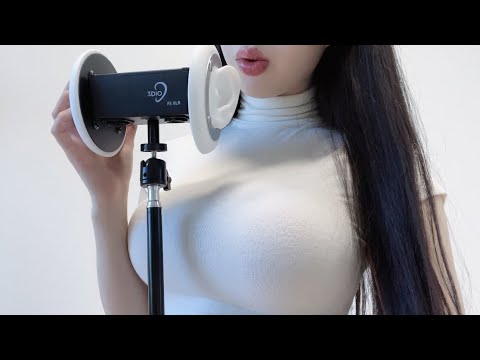 ASMR 3dio Ear Blowing and talk in Japanese