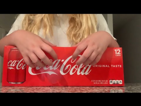 fast & aggressive tapping on coca cola box & kitchen counter :)