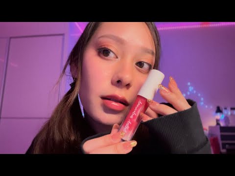 ASMR 💗 LIPGLOSS APPLICATION WITH MOUTH SOUNDS ✨💕