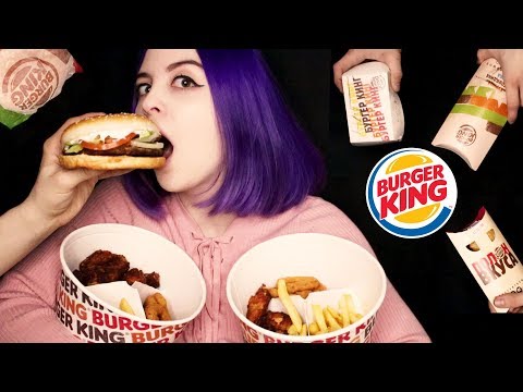 ASMR Burger King 🍔| EATING SOUNDS | АСМР Бургер Кинг | Итинг