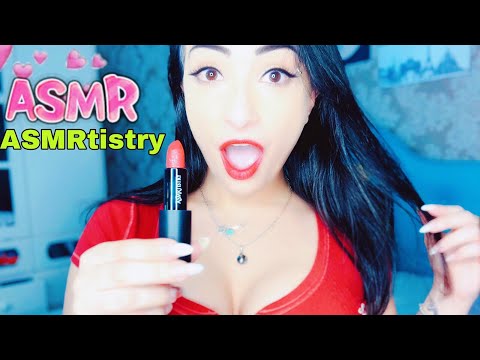 ASMR 3DIO |  AMSRtistry One Lipstick Unboxing / ASMR KISSES / SUSSURROS / BEIJOS  💋