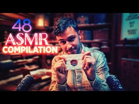 ASMR Compilation | 48 Mystery Trigger Boxes! (NO Talking / Music / Mid-roll Ad)