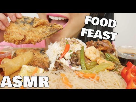 ASMR Filipino FOOD FEAST (EATING SOUNDS) NO TALKING | SAS-ASMR