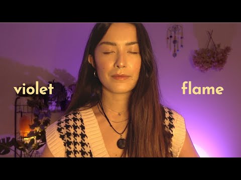 asmr reiki + meditation | violet flame to burn away blockages and return to "I AM" presence