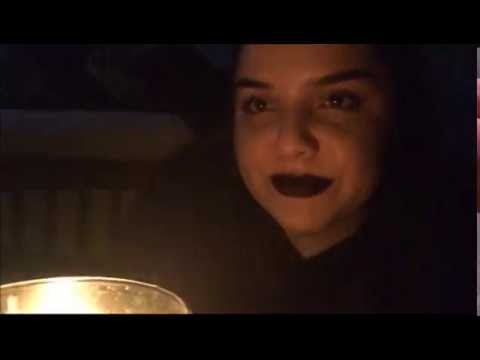 ASMR** FIRE CRACKLING, UNINTELLIGIBLE WHISPERS, KISSES, GLASS TAPPING