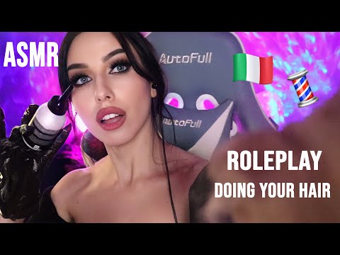 ASMR - Toxic Friend Does Your Hair, Personal Attention, Tapping, Brushing, Hand Movements (ita asmr)