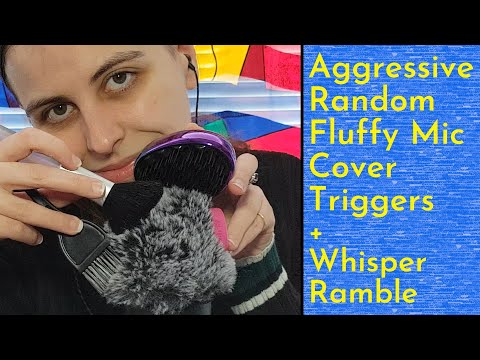 ASMR Aggressive Random Fluffy Mic Cover Triggers Assortment With Whisper Ramble