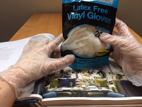 ASMR Glossy Book Page Turning with Latex/Vinyl Gloves Intoxicating Sounds Sleep Help Relaxation
