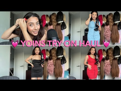 ASMR YOINS TRY ON HAUL ❤️ ~fabric scratching, first impressions!~ | Whispered