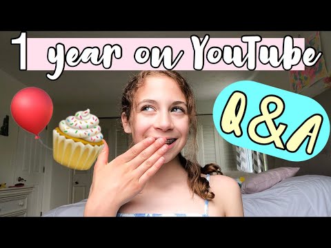 1 year on YouTube! Q&A special!🧁🎈 super juicy questions!!!