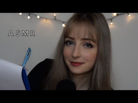 ASMR│Asking You 'This or That' Questions│Writing Sounds