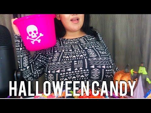 Eating Halloween Candy - ASMR - Tasty Whispers