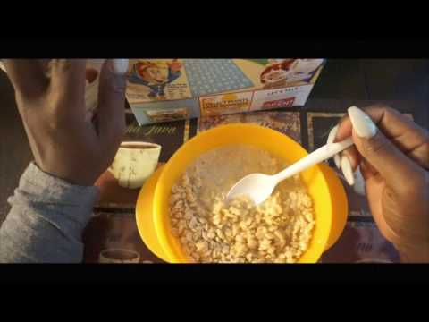RICE KRISPY Eating Sounds ASMR Cereal