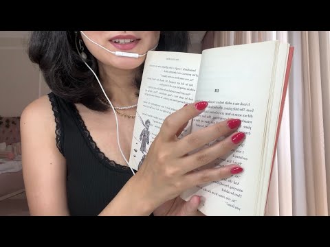 ASMR inaudible/unintelligible reading *the little prince* 📚 while chewing gum (clicky mouth sounds)