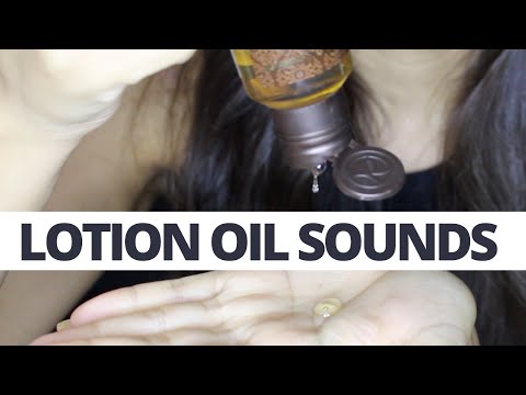 ASMR  LOTION OIL SOUNDS | SONS PARA RELAXAR (NO TALKING)