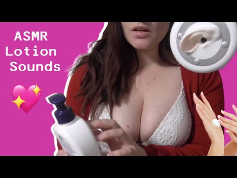 AMSR Hand lotion + ear eating sounds for relaxies + chillaxies ♡