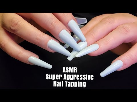 ASMR Super Aggressive Nail Tapping-No Talking
