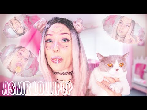 ASMR Lollipop 🍭 / No Talking/ Mouth Sounds/ Licking / Funny Cats /