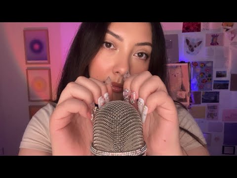 ASMR nail tapping, mic scratching, camera scratches 🖤 cv for Court (no mouth sounds, no talking)