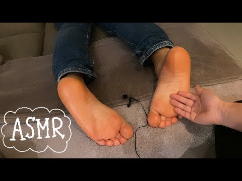 ASMR⚡️Foot massage with oil and gloves for deep relaxation! (LOFI)