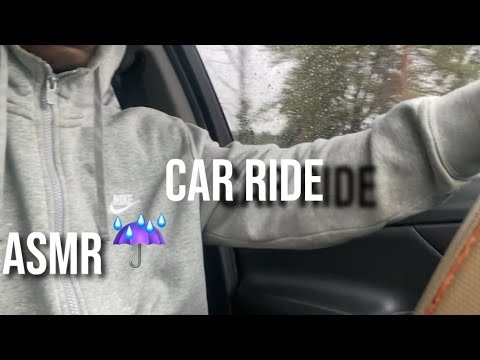 Rainy day car ride [ASMR]