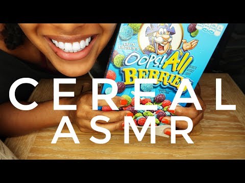 ASMR Cap'n Crunch Oops! All Berries Cereal | CRUNCHY EATING SOUNDS | No Talking