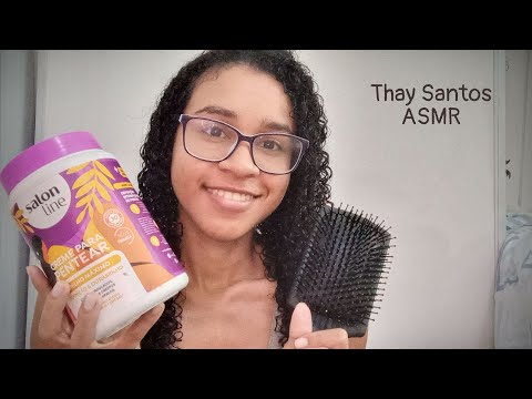 ASMR: Finalizando meu cabelo e conversando com você