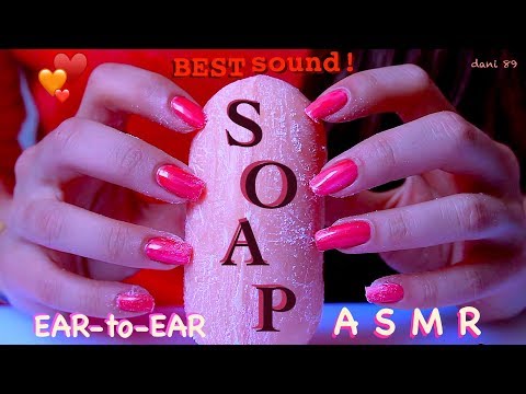🍑 Sweetie peach SOAP! 🧡 Binaural ASMR 💖 My new BEST sound ever! 💛