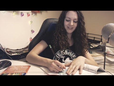 Lo-Fi ASMR - Colouring with Felt tips and Pencils