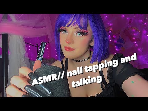 ASMR// nail tapping & talking (tapping on anime merch)💓✨
