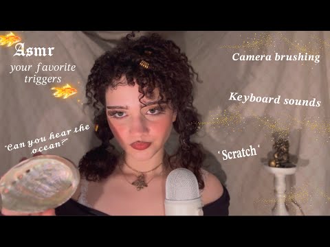 Asmr your FAVORITE triggers💘{magic seashell,invisible scratching,keyboard sounds,camera brushing+}
