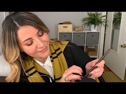 Harry Potter ASMR triggers: wands, jewelry, page-turning, sections with no talking, tapping on wood