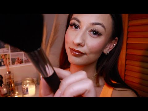 ASMR Cosy Personal Attention Triggers for Sleep 😴face brushing, face touching + lens tapping