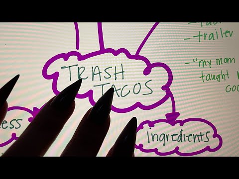 Trash tacos ASMR whispered tapping iPad