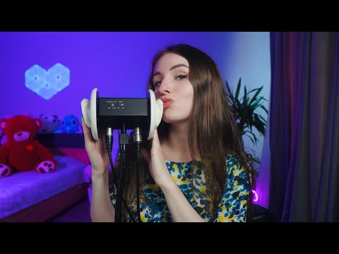 ASMR EAR LICKING, KISSES & 3DIO EAR TAPPING , EAR MASSAGE