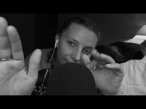 ASMR: finger flutters / Screen Touches [ Black and White ]