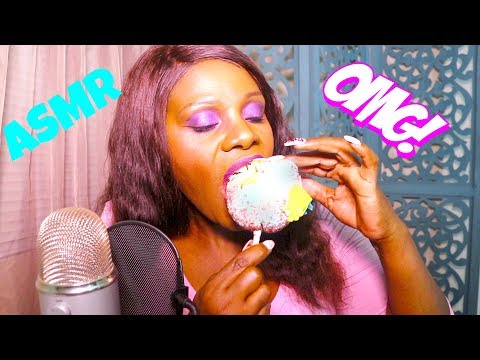 ROCK Candy Apple ASMR Eating Sounds Intense+Lip Smacking | MAX